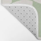 wavy check | pistachio Bath Mat Gallery Image 2