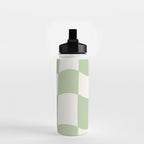 wavy check | pistachio Water Bottle Gallery Image 2