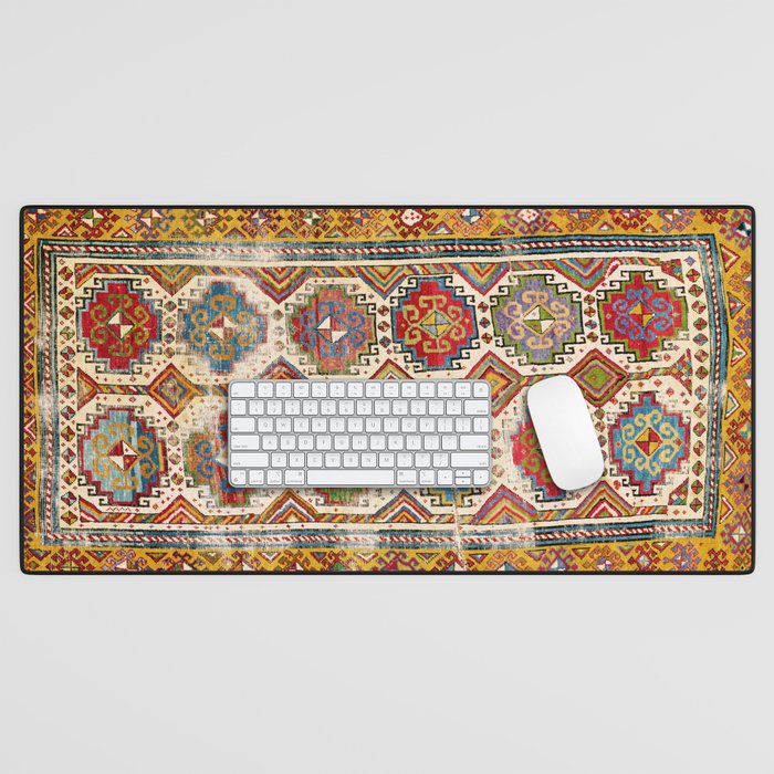 Moghan Southeast Caucasus Antique Rug Print Desk Mat Gallery Image 1