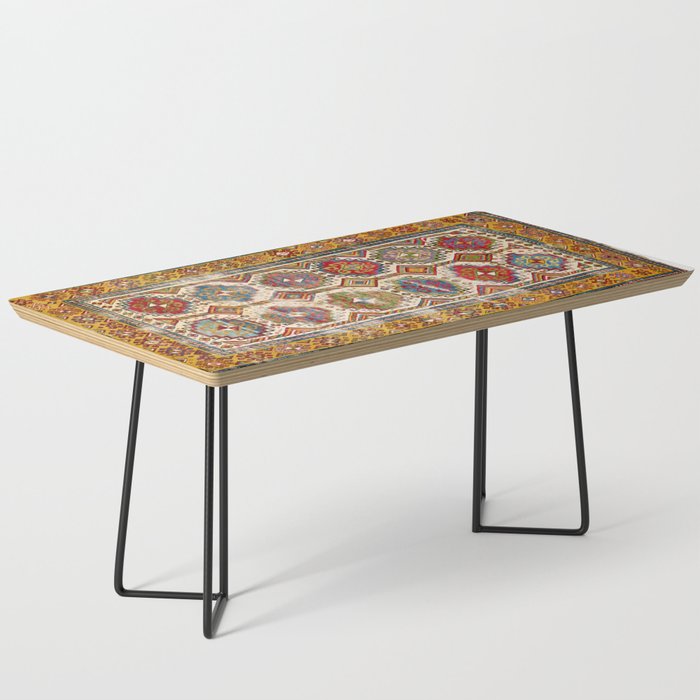 Moghan Southeast Caucasus Antique Rug Print Coffee Table Gallery Image 1