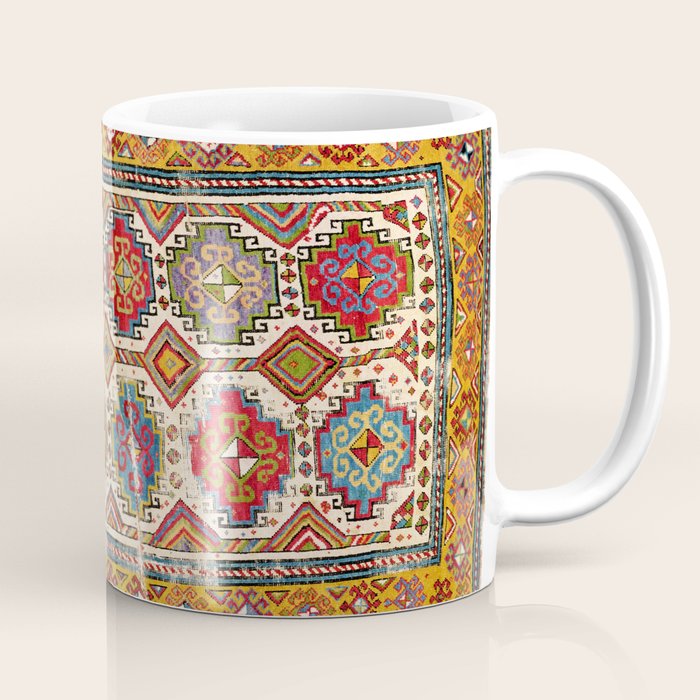 Moghan Southeast Caucasus Antique Rug Print Coffee Mug Gallery Image 1