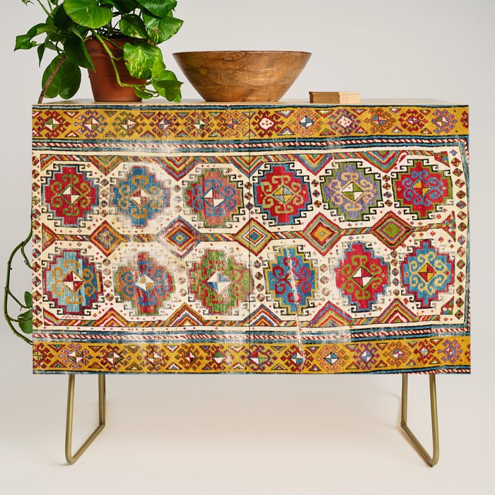 Moghan Southeast Caucasus Antique Rug Print Credenza Gallery Image 1