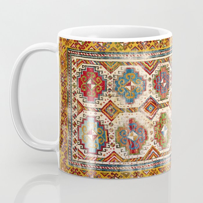 Moghan Southeast Caucasus Antique Rug Print Coffee Mug Gallery Image 3
