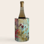 Colorful Owl Forest Garden Indian Summer Flora And Wildlife Wine Chiller Gallery Image 2