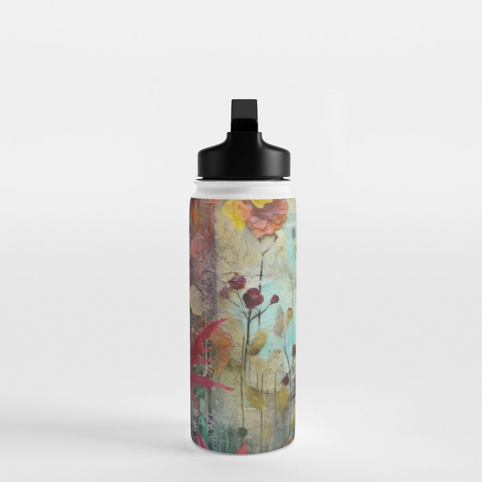Colorful Owl Forest Garden Indian Summer Flora And Wildlife Water Bottle Gallery Image 3