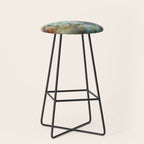 Colorful Owl Forest Garden Indian Summer Flora And Wildlife Stool Gallery Image 1