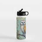 Colorful Owl Forest Garden Indian Summer Flora And Wildlife Water Bottle Gallery Image 1