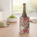 Vintage Christmas Floral on Sage Green Wine Chiller Gallery Image 4