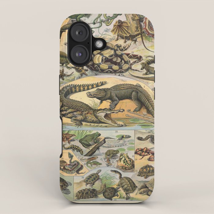 Reptile Illustration - Larousse iPhone Case Gallery Image 1