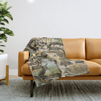 Reptile Illustration - Larousse Throw Blanket Gallery Image 1
