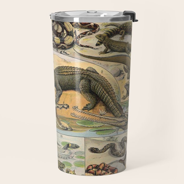 Reptile Illustration - Larousse Travel Mug Gallery Image 2