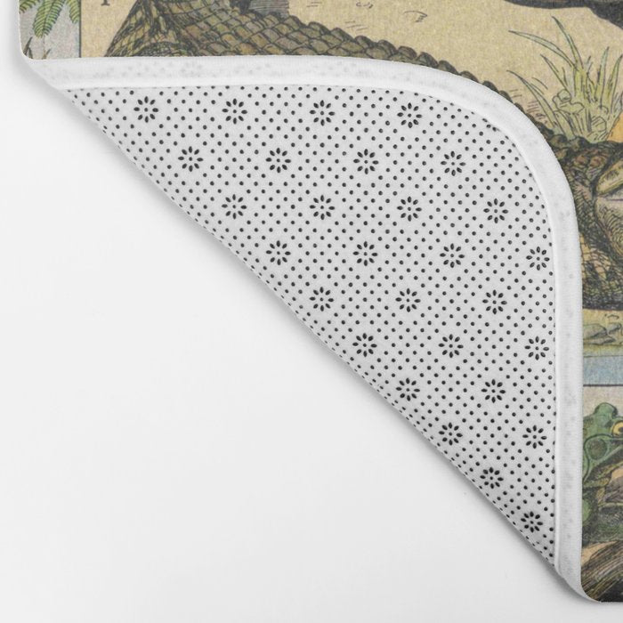 Reptile Illustration - Larousse Bath Mat Gallery Image 2