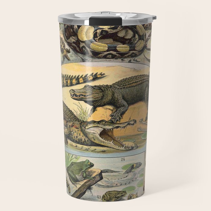 Reptile Illustration - Larousse Travel Mug Gallery Image 1