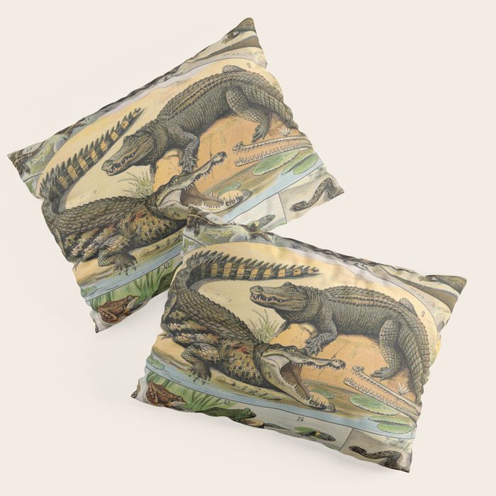 Reptile Illustration - Larousse Pillow Sham Gallery Image 3