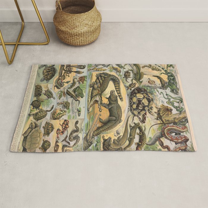 Reptile Illustration - Larousse Rug Gallery Image 1