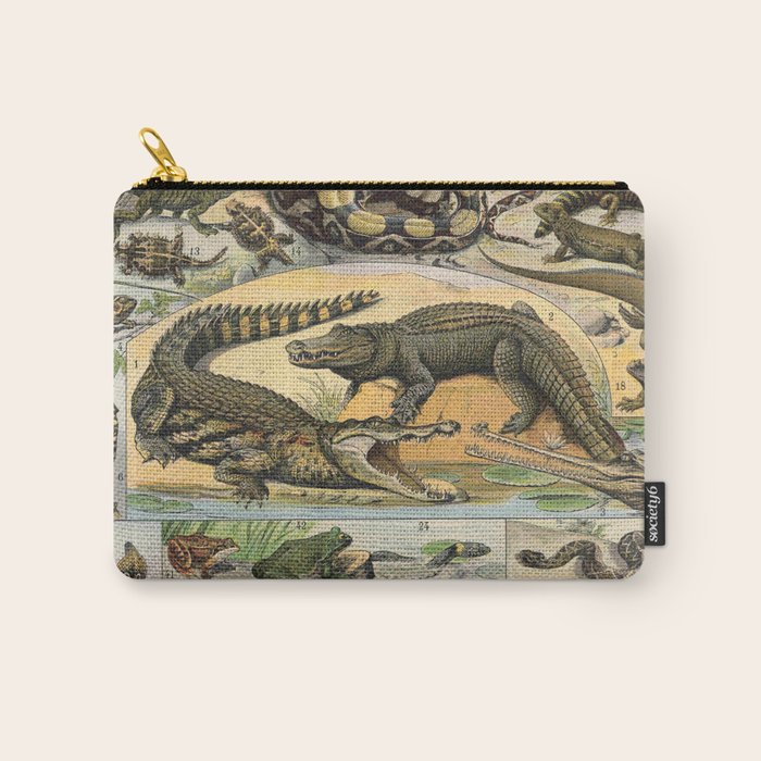Reptile Illustration - Larousse Carry All Pouch Gallery Image 1