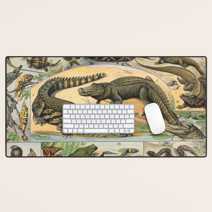 Reptile Illustration - Larousse Desk Mat Gallery Image 1