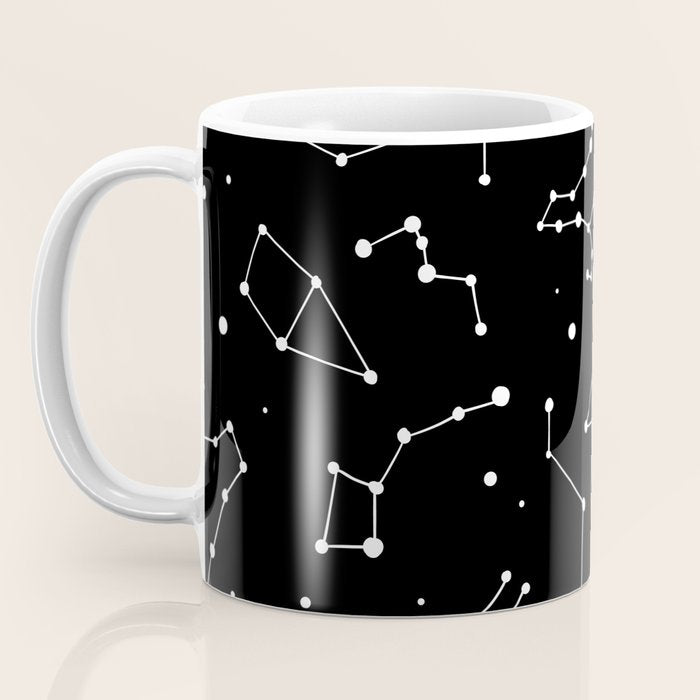 Black and White Constellations Coffee Mug Gallery Image 3