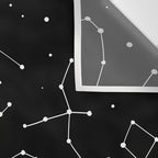 Black and White Constellations Wall Tapestry Gallery Image 3