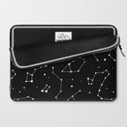 Black and White Constellations Laptop Sleeve Gallery Image 2
