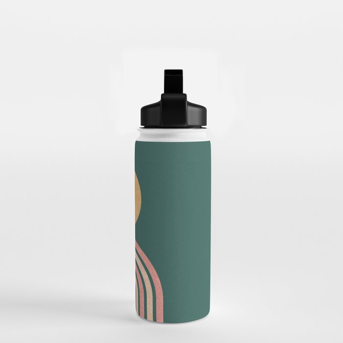Mid century modern - green Water Bottle Gallery Image 2