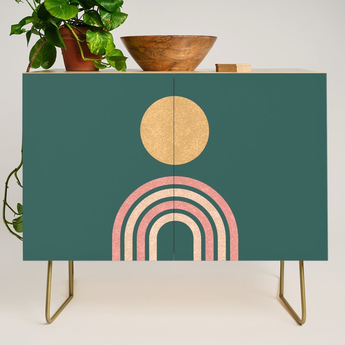 Mid century modern - green Credenza Gallery Image 1
