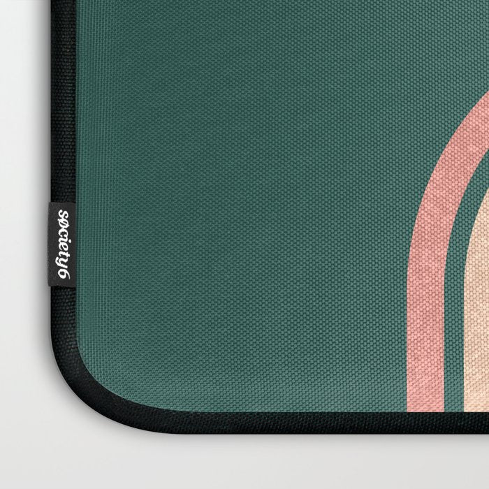 Mid century modern - green Laptop Sleeve Gallery Image 3
