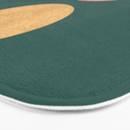 Mid century modern - green Bath Mat Gallery Image 3