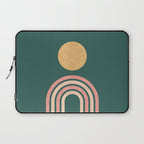 Mid century modern - green Laptop Sleeve Gallery Image 1