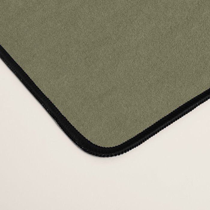 Sage Olive Green Retro Liquid Swirl Contemporary Abstract Pattern 2 Desk Mat Gallery Image 4