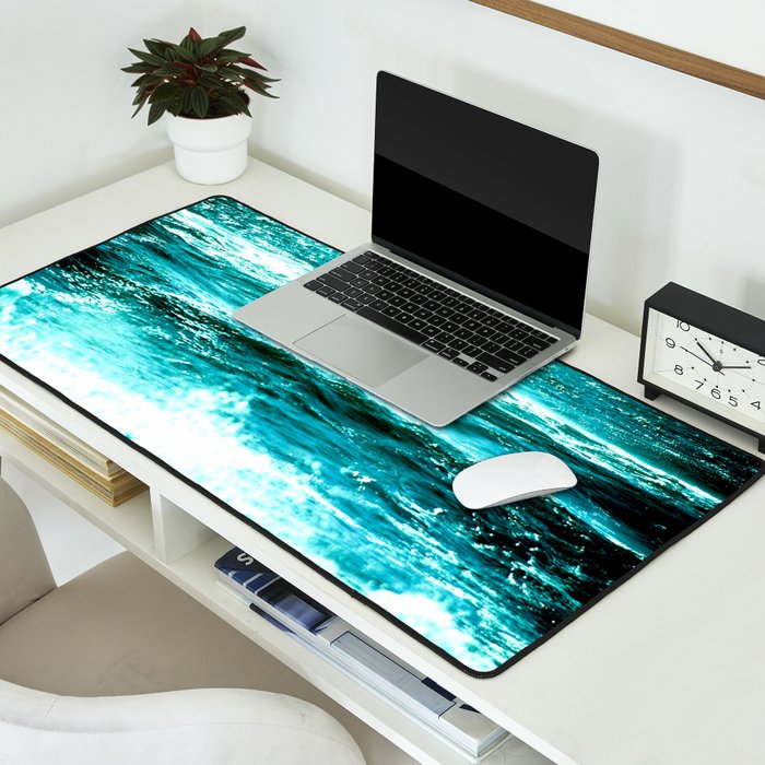 California Ocean Waves Desk Mat Gallery Image 2