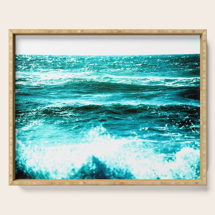 California Ocean Waves Serving Tray Gallery Image 1
