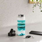 California Ocean Waves Water Bottle Gallery Image 4