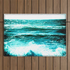 California Ocean Waves Outdoor Rug Gallery Image 1