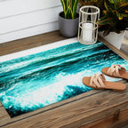 California Ocean Waves Outdoor Rug Gallery Image 2