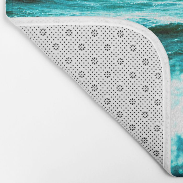 California Ocean Waves Bath Mat Gallery Image 2