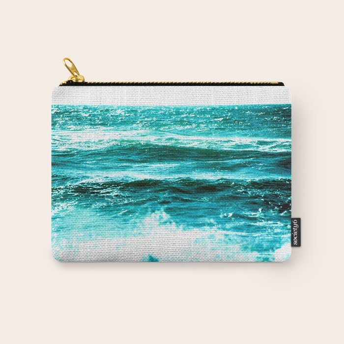 California Ocean Waves Carry All Pouch Gallery Image 1