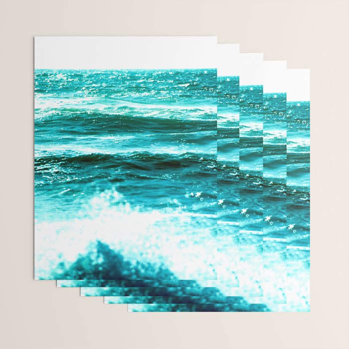 California Ocean Waves Wrapping Paper Gallery Image 3