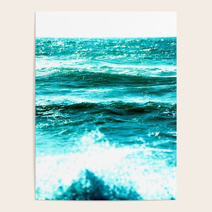 California Ocean Waves Poster Gallery Image 1