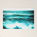 California Ocean Waves Welcome Mat Gallery Image 1