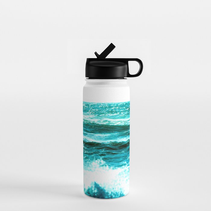 California Ocean Waves Water Bottle Gallery Image 1