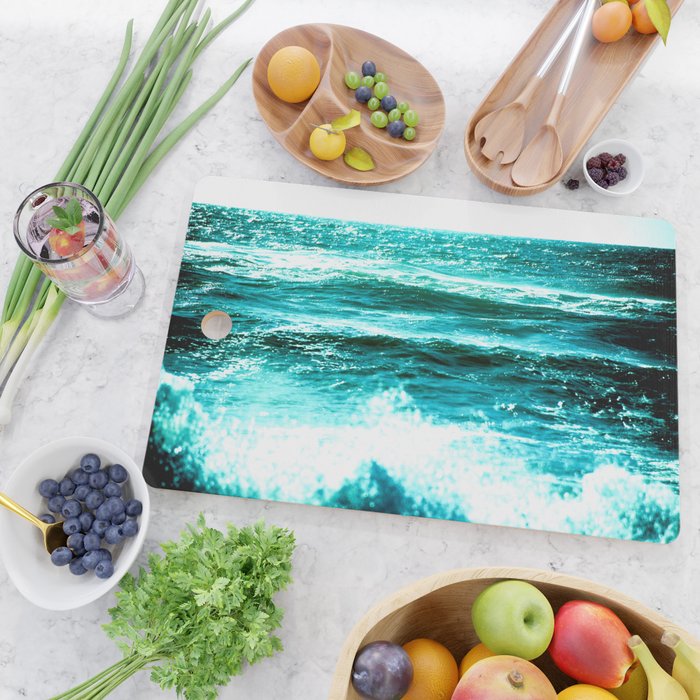 California Ocean Waves Cutting Board Gallery Image 2