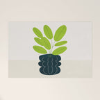 Black Pearl Vase & Spring Bud Leaves: Vases & Stuff 02 Welcome Mat Gallery Image 1