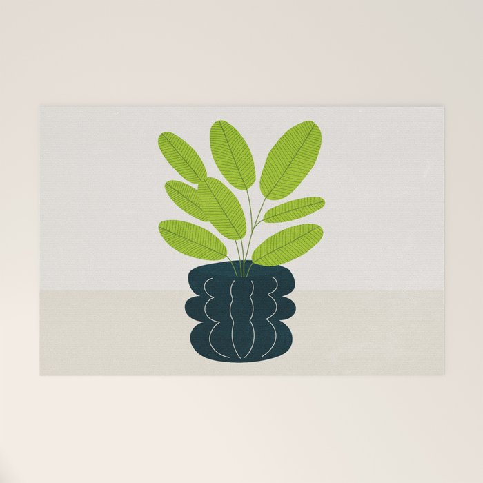 Black Pearl Vase & Spring Bud Leaves: Vases & Stuff 02 Welcome Mat Gallery Image 1