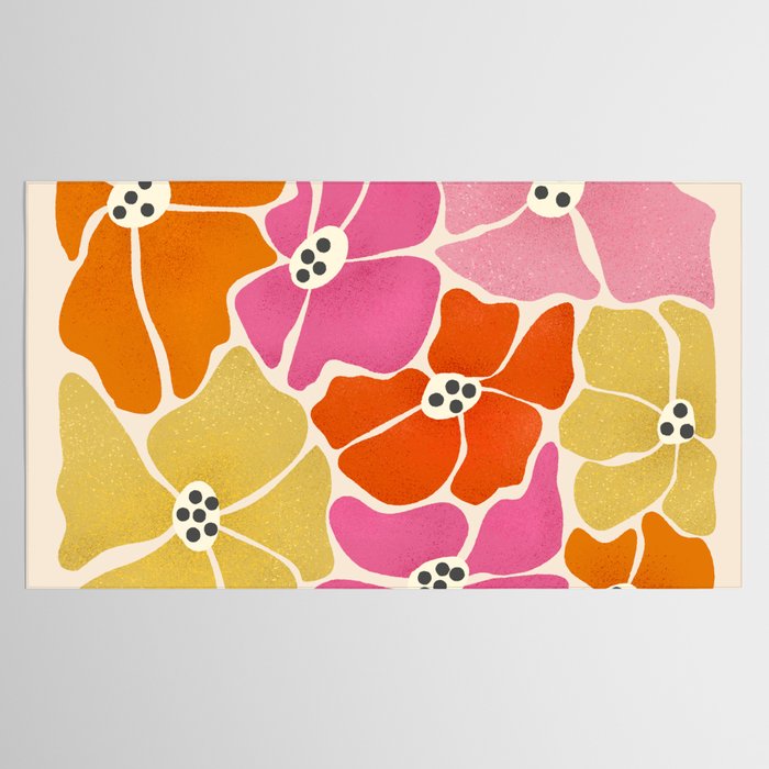 Blooming Retro Florals Tablecloth Gallery Image 2
