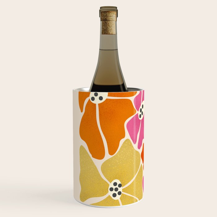 Blooming Retro Florals Wine Chiller Gallery Image 2