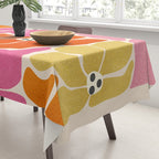 Blooming Retro Florals Tablecloth Gallery Image 3