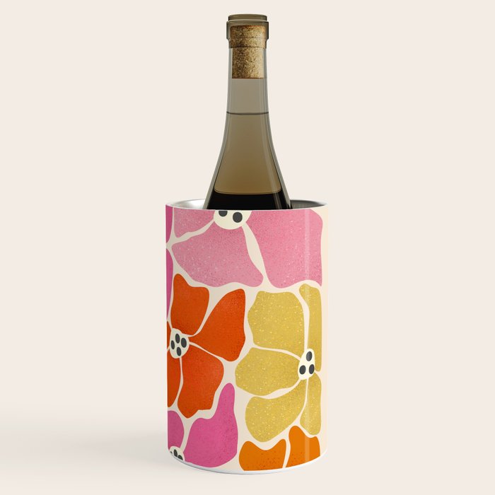 Blooming Retro Florals Wine Chiller Gallery Image 3