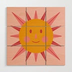 Happy Summer Sun Wood Wall Art Gallery Image 1