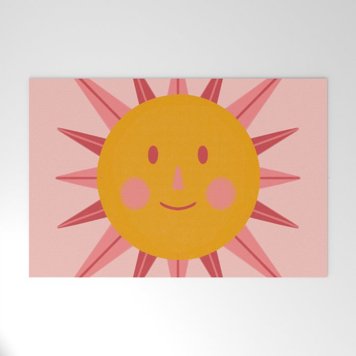 Happy Summer Sun Welcome Mat Gallery Image 1